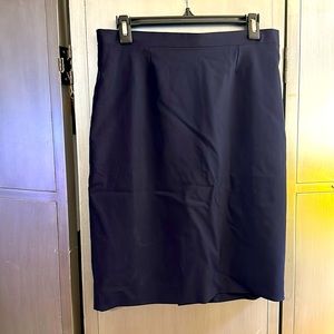 Navy Blue Fendi Pencil Skirt